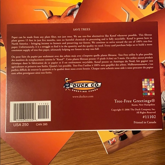 💚 3 for $15 💚  -  Set of 5 Tree Free Greetings Cards You Crack Me Up - Picture 3 of 16